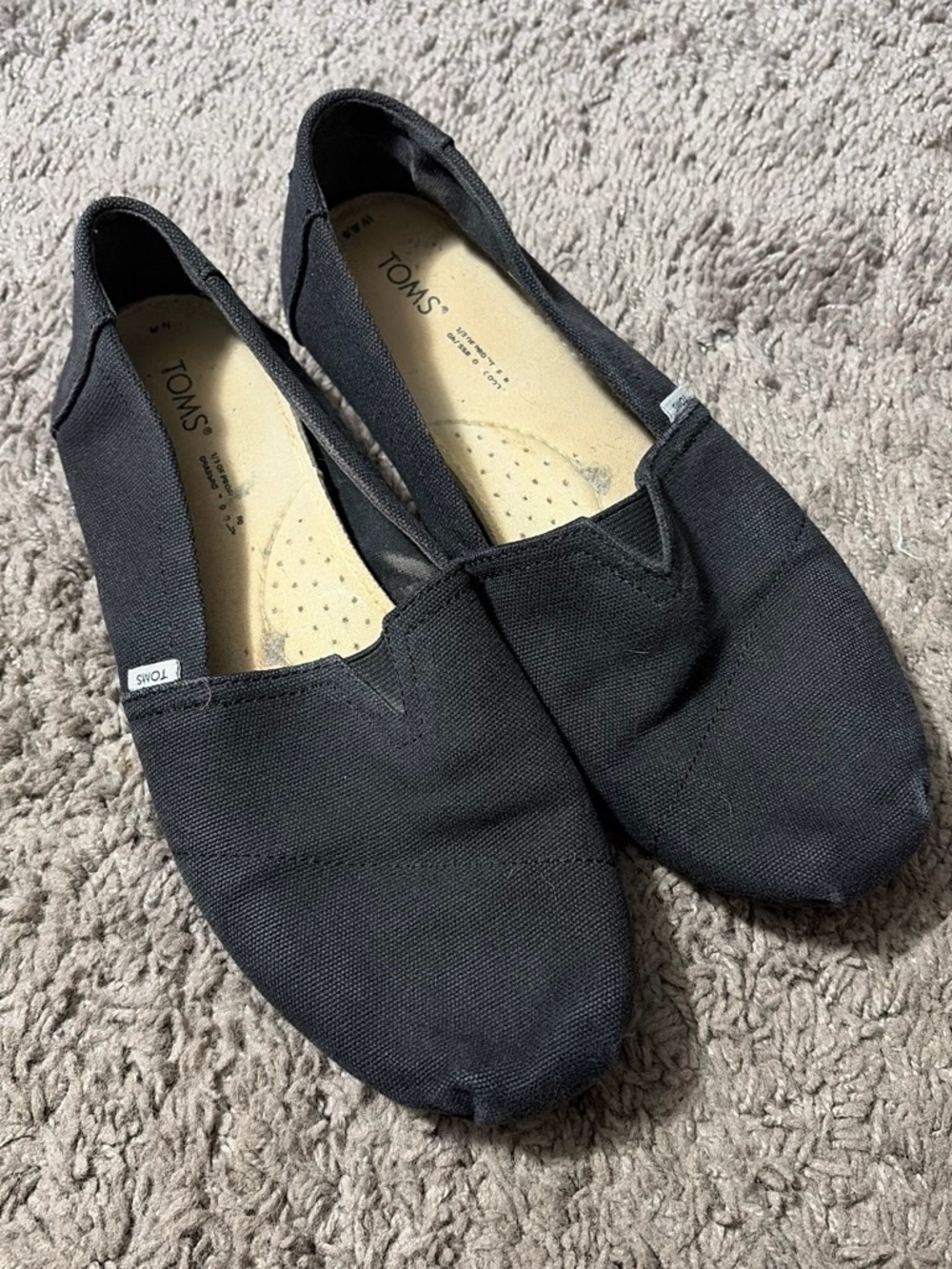 Women’s Black Canvas Slip-On Loafers